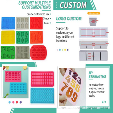 Custom BPA Percuma Stackable Ice Cube Cucian